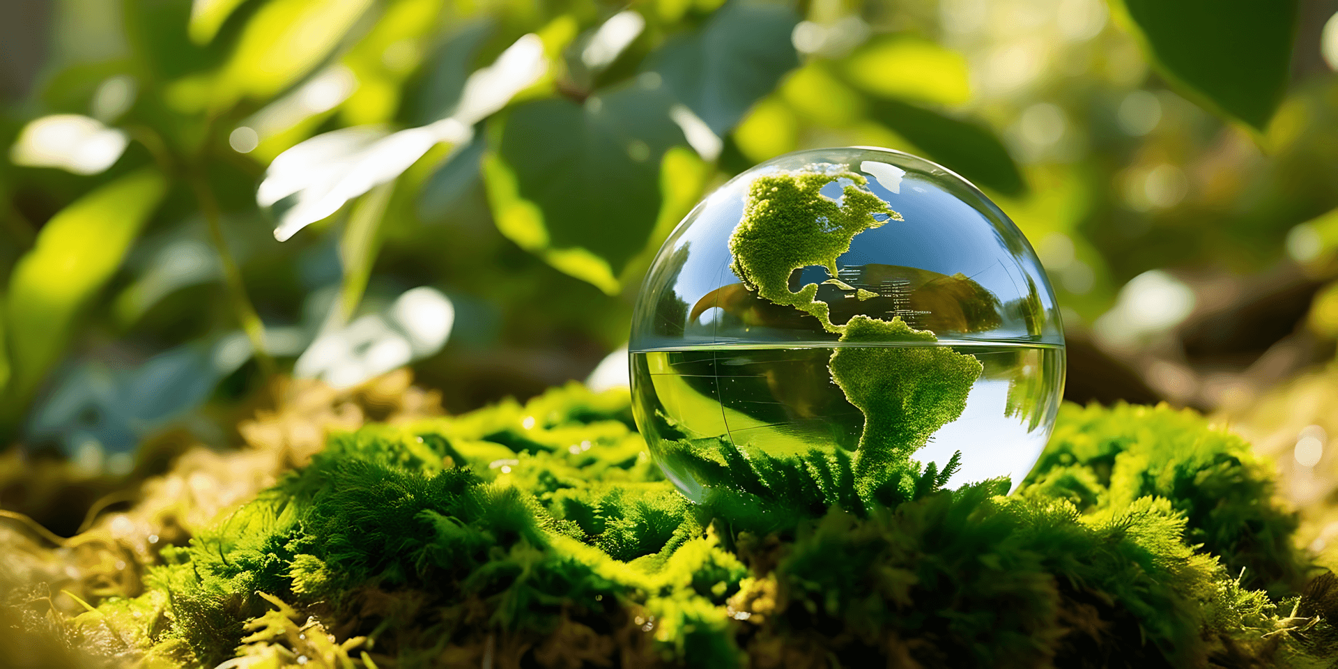Raindrop On Moss In Forest Wallpaper