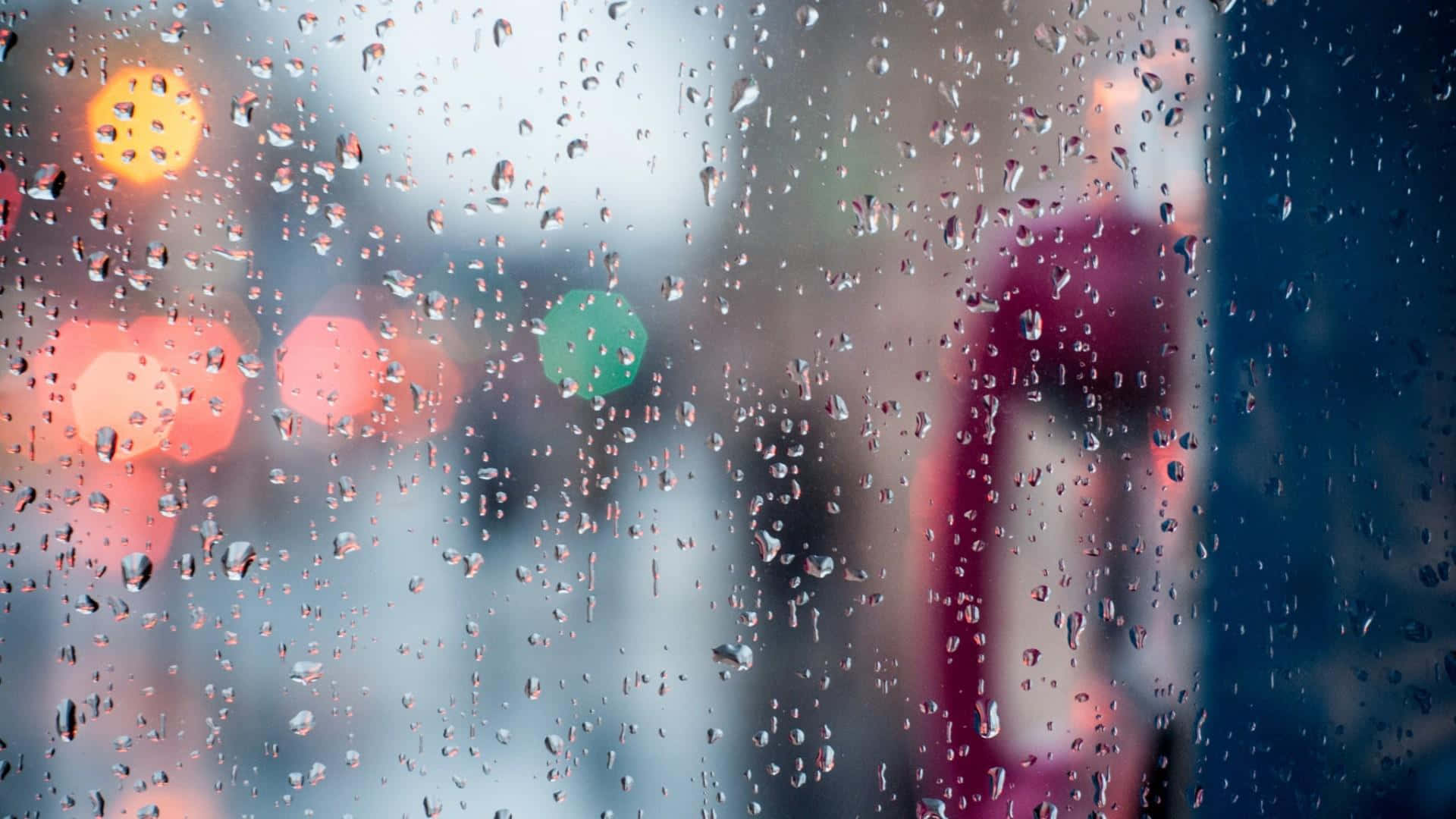 Gotasde Lluvia En Una Ventana