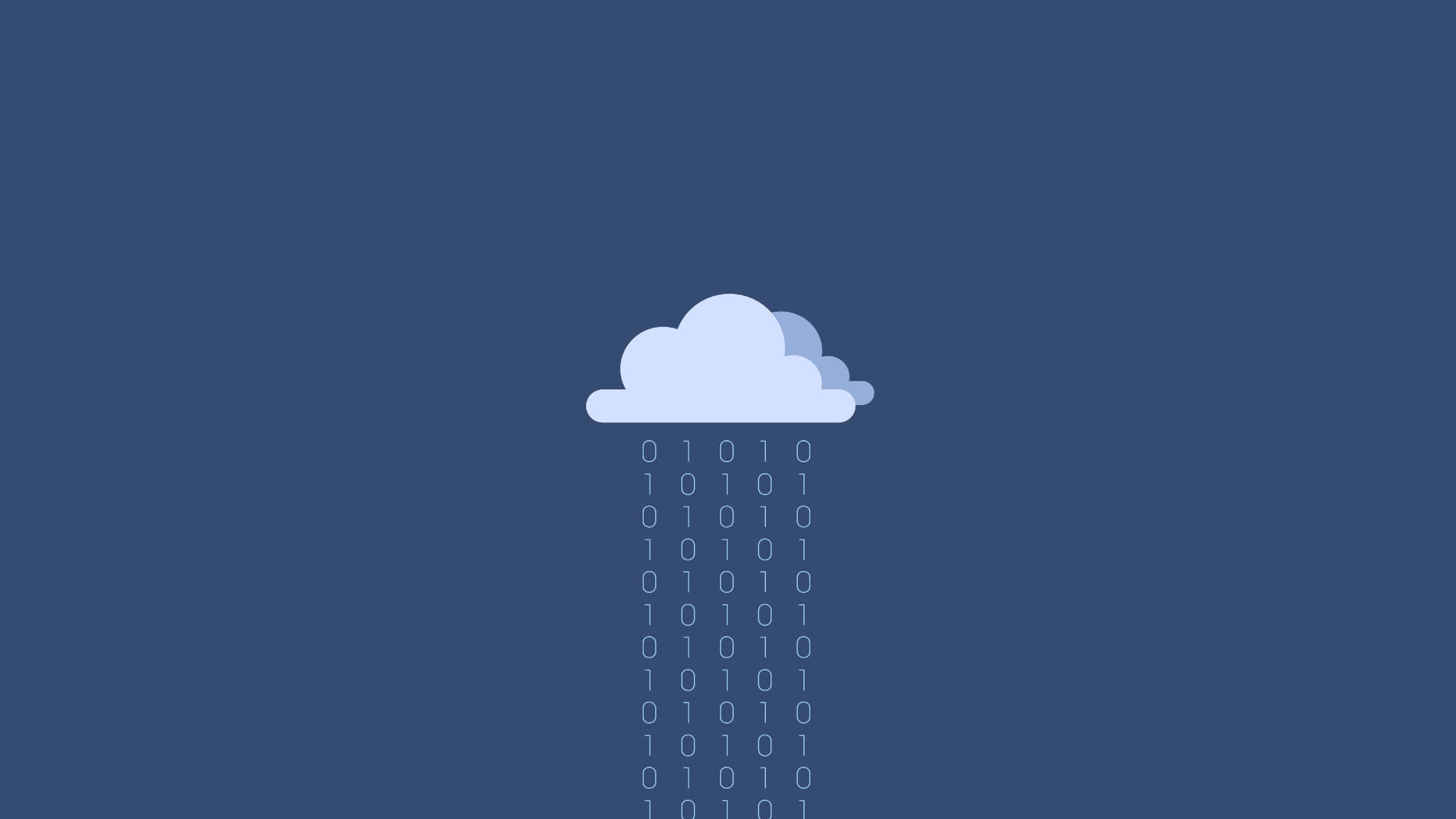Raining Binary Programming Code Wallpaper