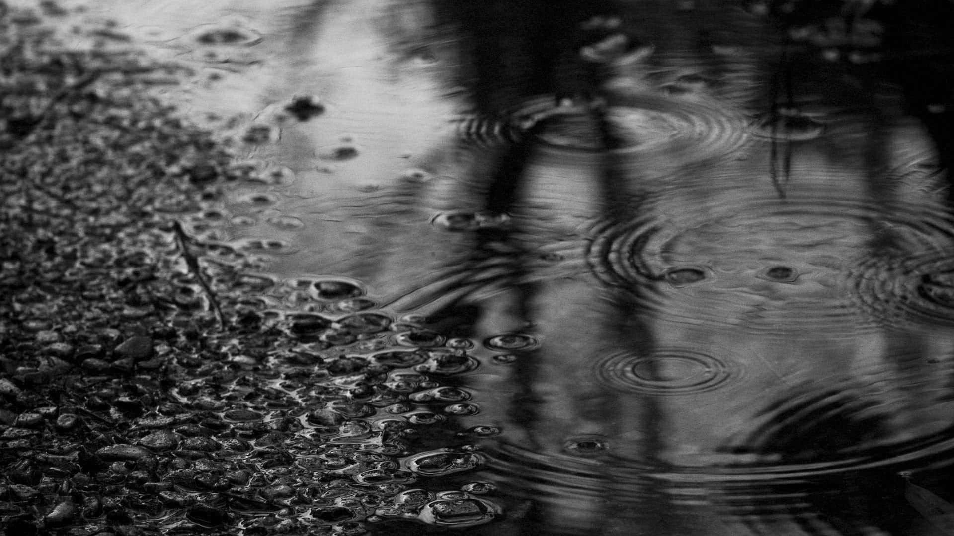 Schützedich Vor Dem Regen An Diesem Idyllischen Ort.