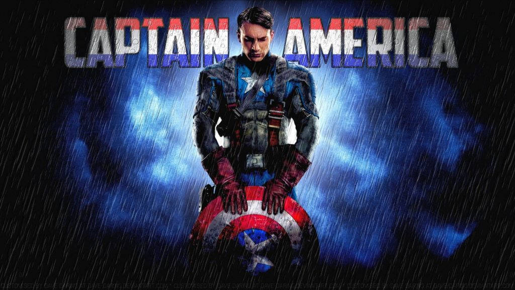 Escudodel Capitán América En Día Lluvioso Fondo de pantalla