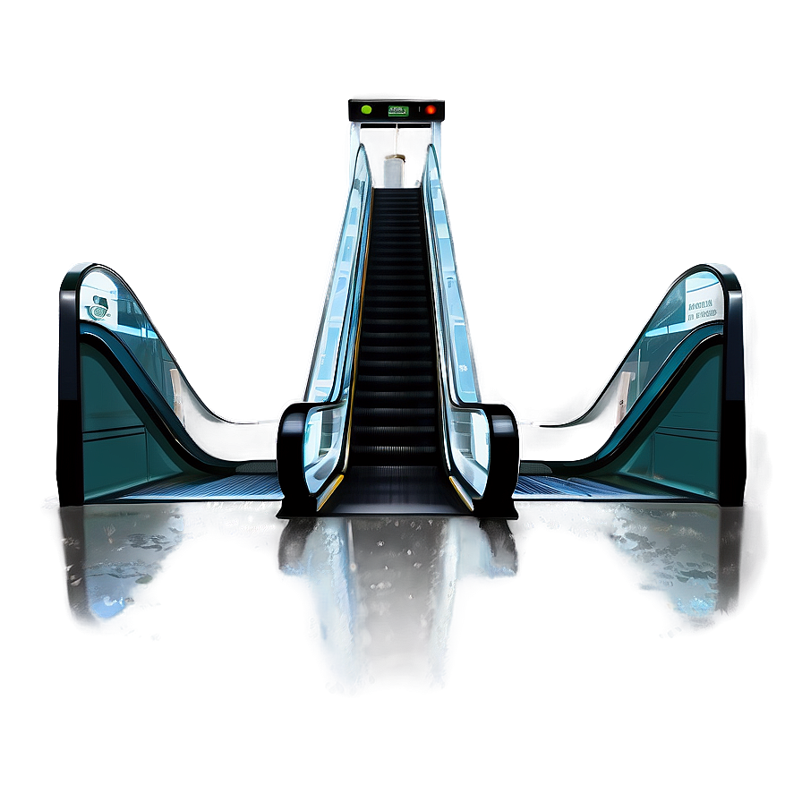 Rainy Day Escalator Scene Png 89 PNG