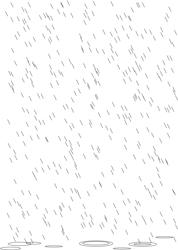 Sade Lätäkkö Svg Clip Arts - Sade Lätäköt Viivataide, HD Png Download