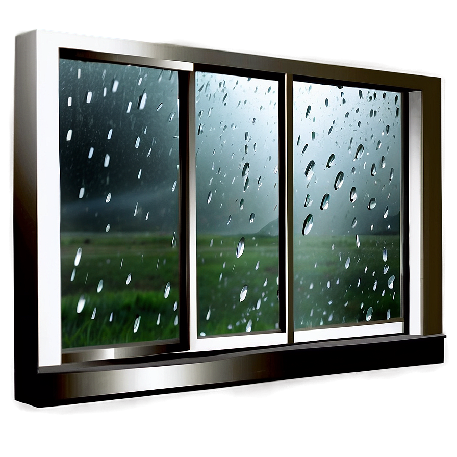 Rainy Day Window Scene Png Msb32 PNG