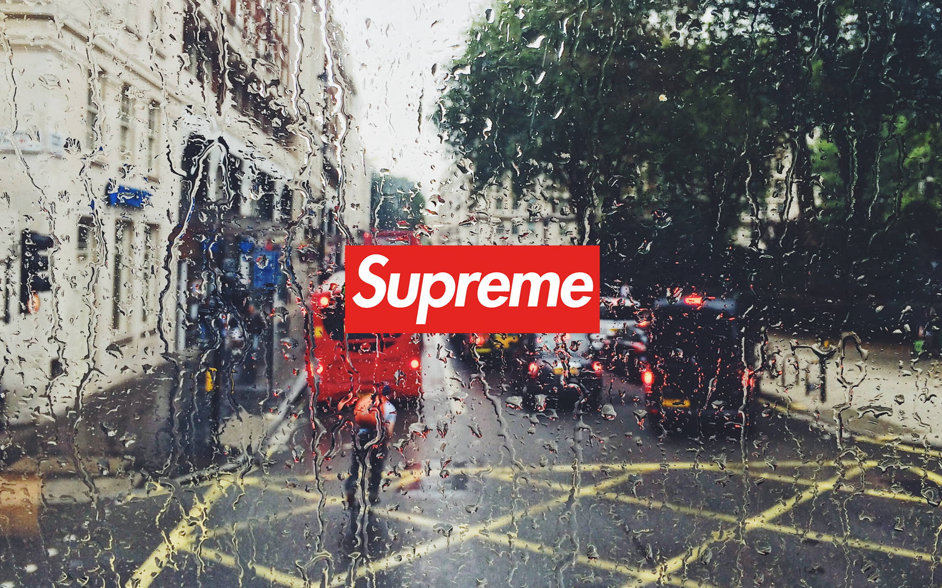 Rainy Dope Supreme Wallpaper