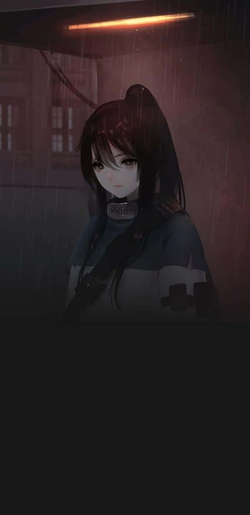 Rainy_ Night_ Solitude_ Anime_ Girl.jpg Wallpaper