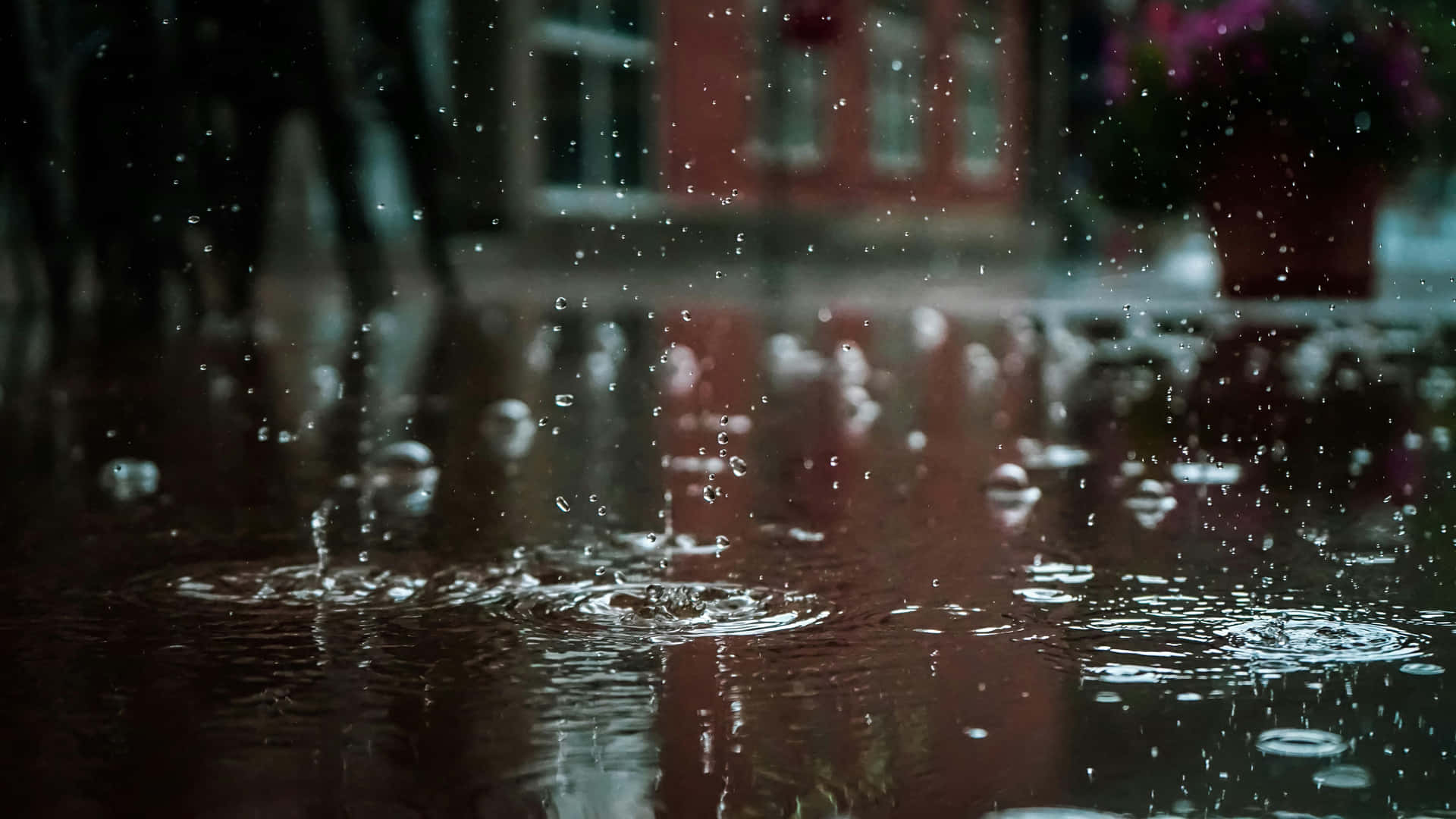 Rainy_ Puddle_ Reflections_ H D Wallpaper