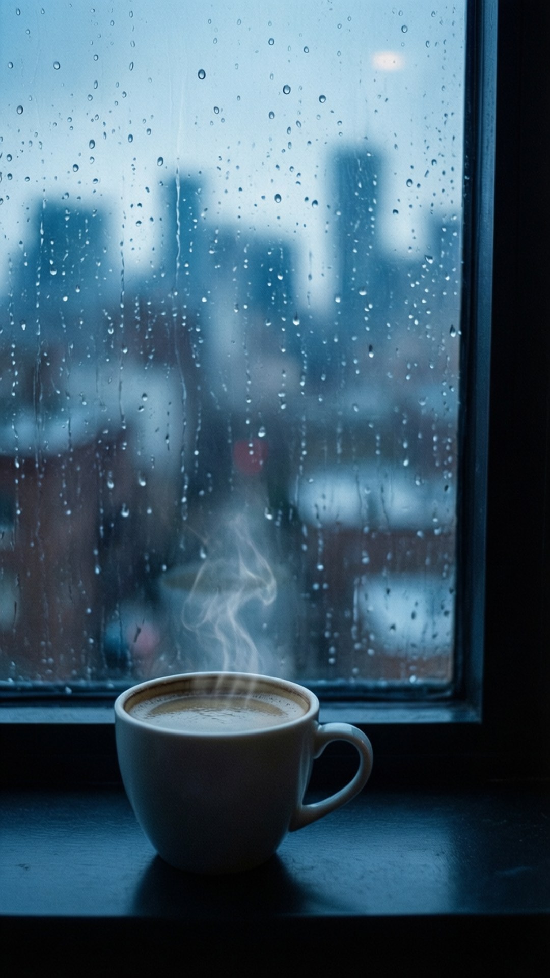 Finestra Piovosa Caffè Sfondi