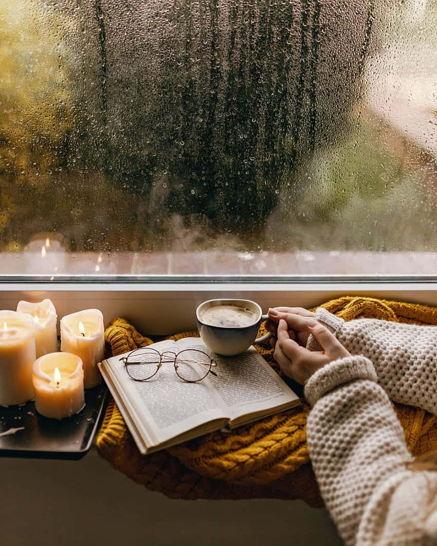 Rainy Window Reading Coziness.jpg Wallpaper