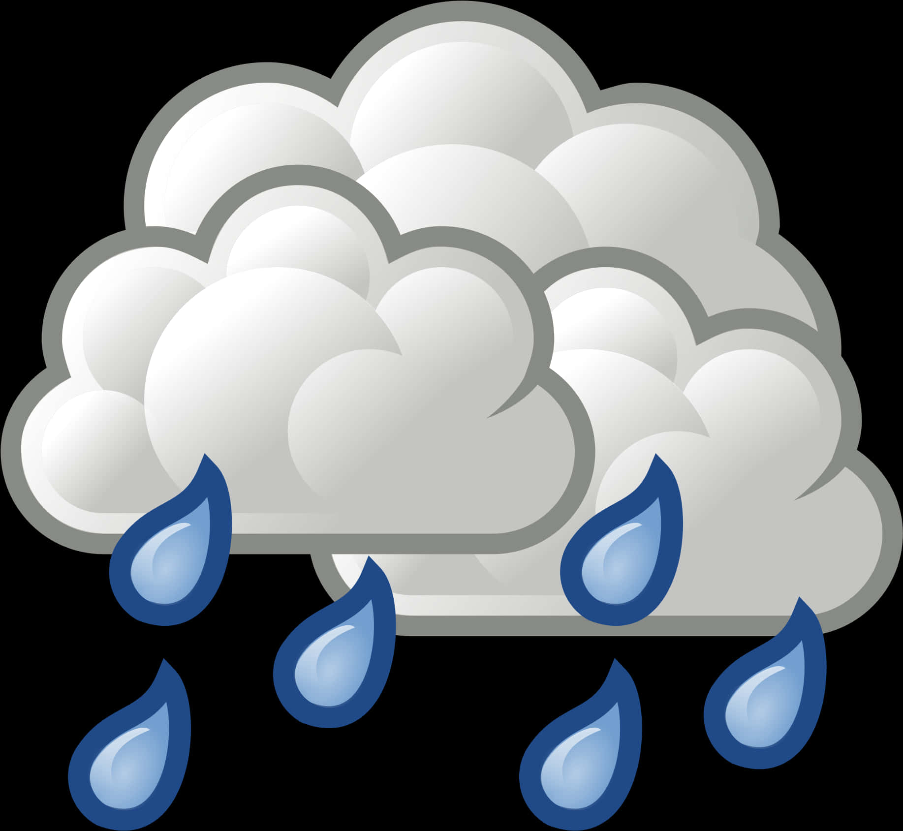 Rainy_ Weather_ Cloud_ Icon PNG
