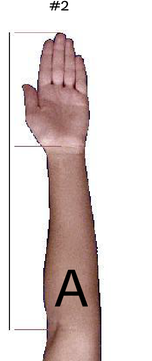 Raised Arm Tattoo Placement Example PNG