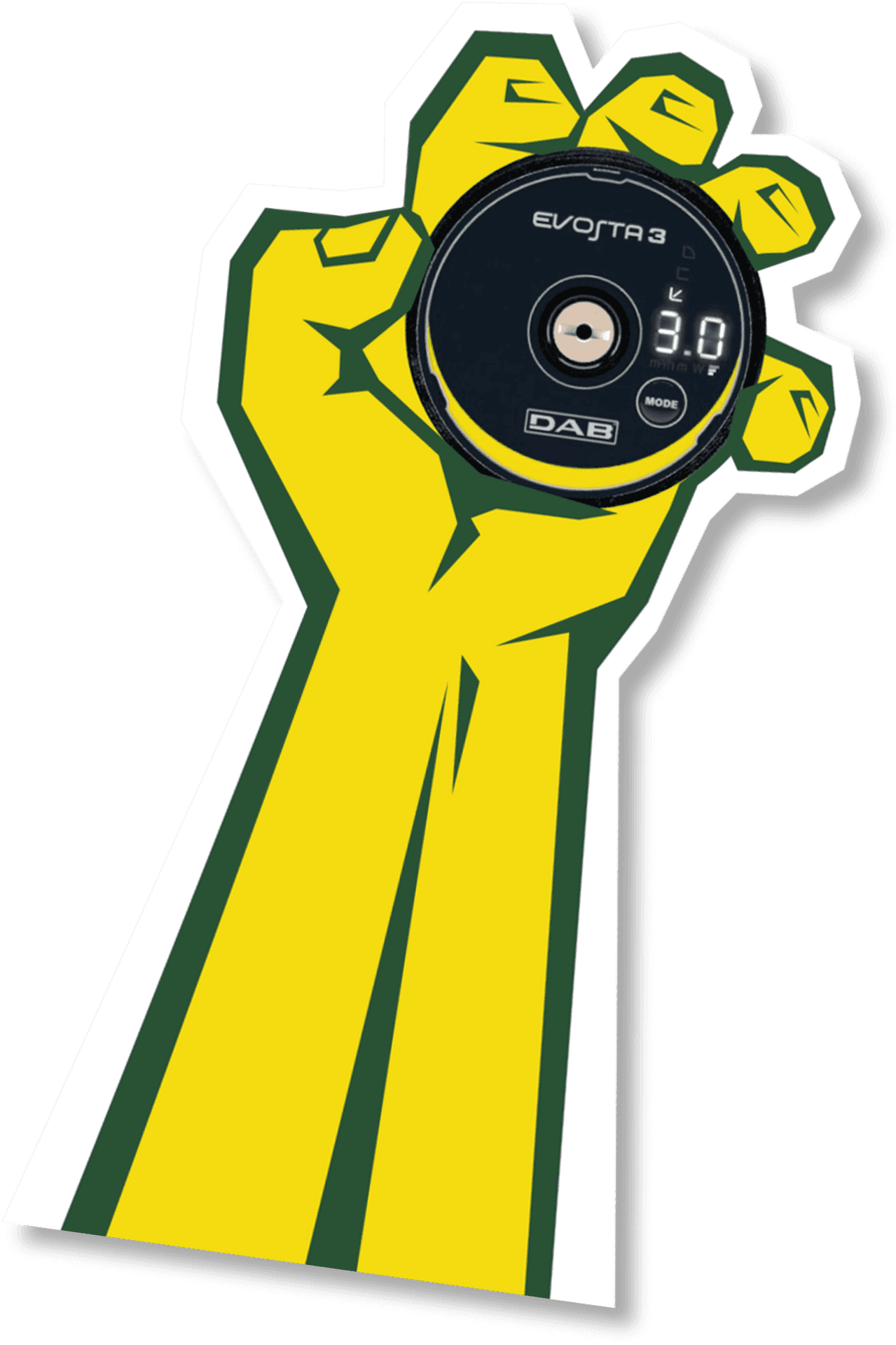 Raised Fist Evolution Sticker PNG