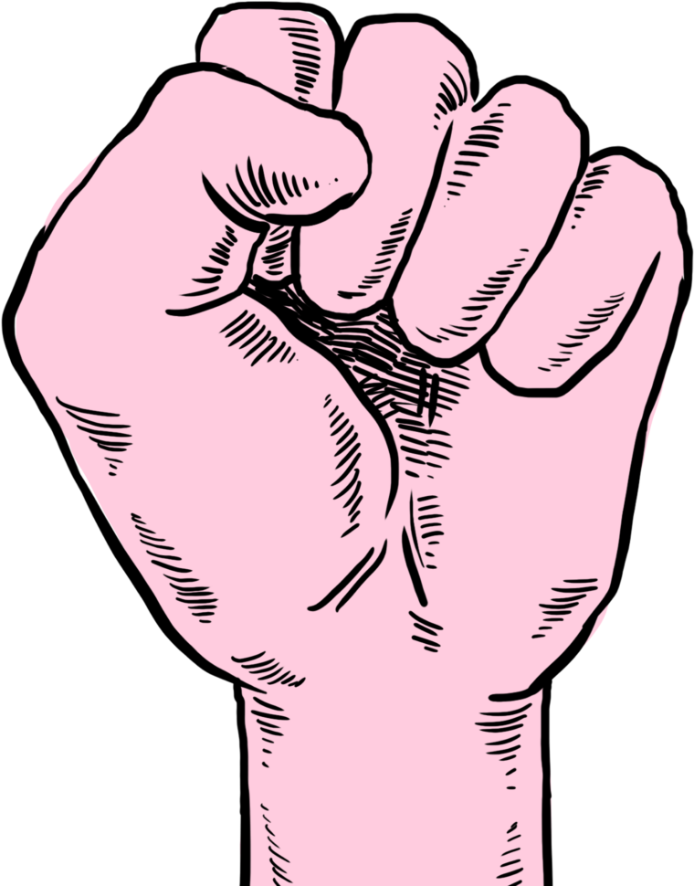 Raised Fist Illustration PNG