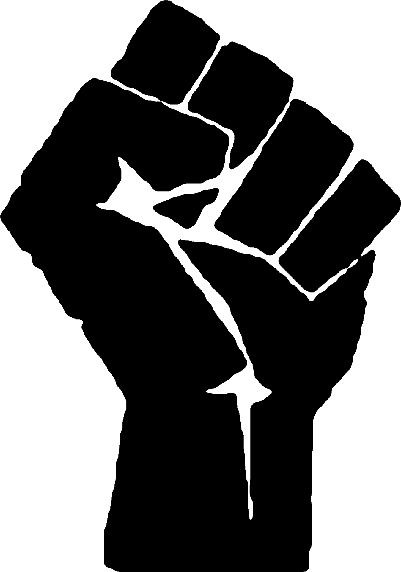 Raised Fist Silhouette Justice Symbol PNG