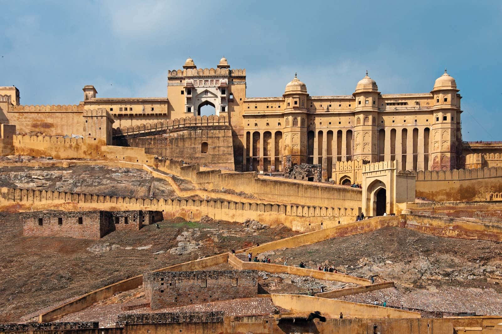 Majestic Rajasthan fort against an enchanting sunset