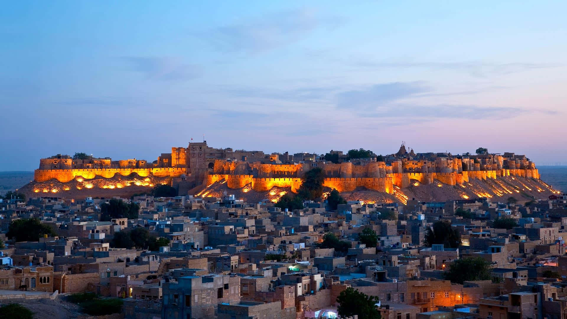 Rajasthan Skies: Traditional and Vibrant Architecture in the Desert