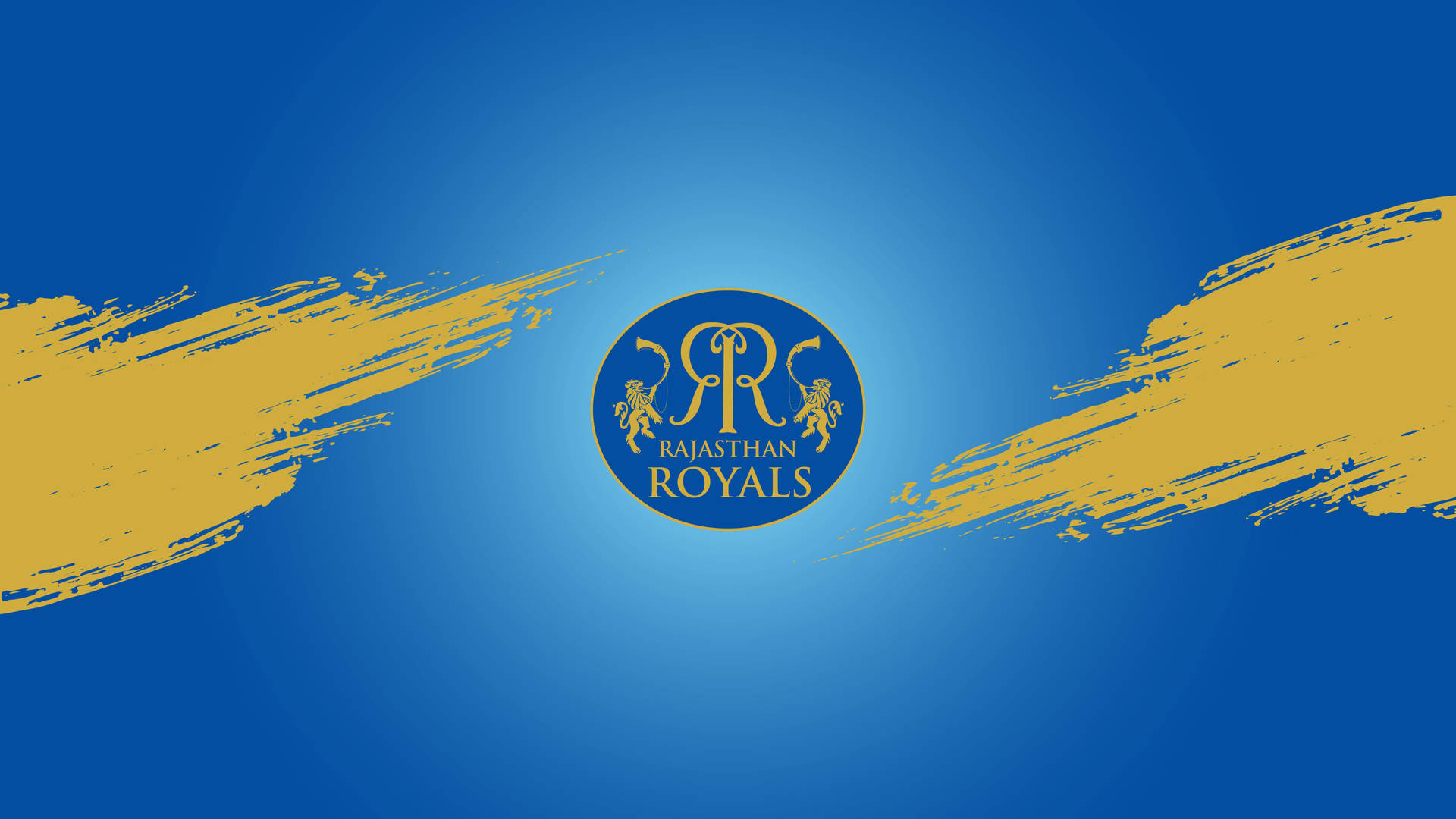 Rajasthan Royals Blue And Gold Wallpaper