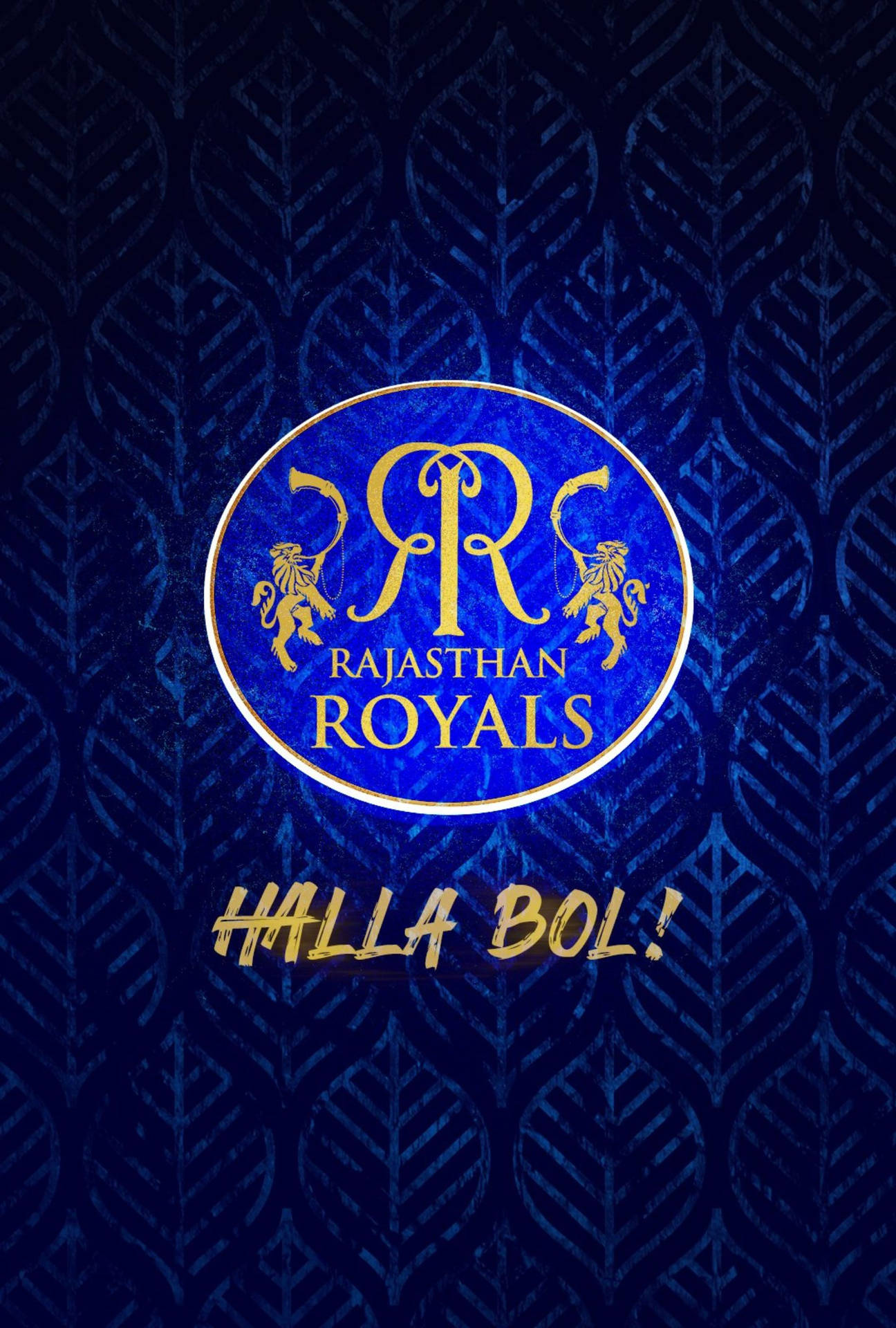 Rajasthan Royals Blue Background Wallpaper
