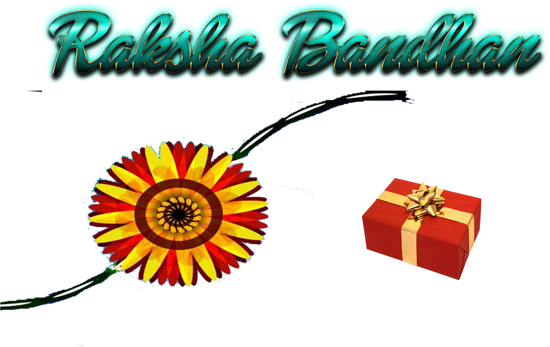 Raksha Bandhan Celebration Graphic PNG