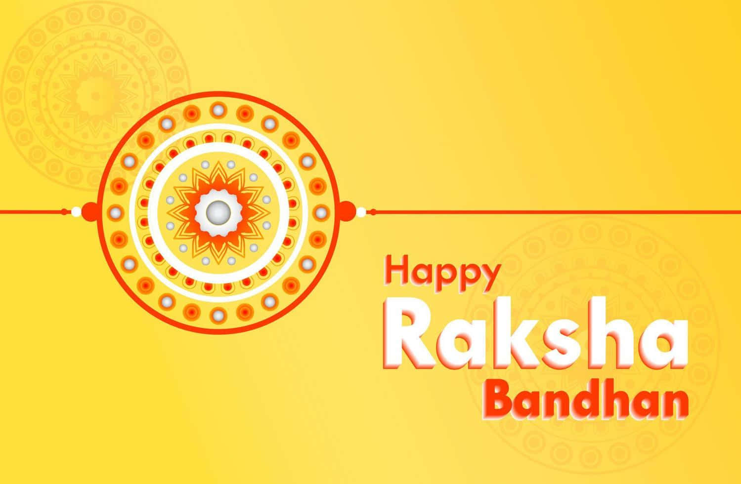 Raksha Bandhan Festival Greeting Wallpaper
