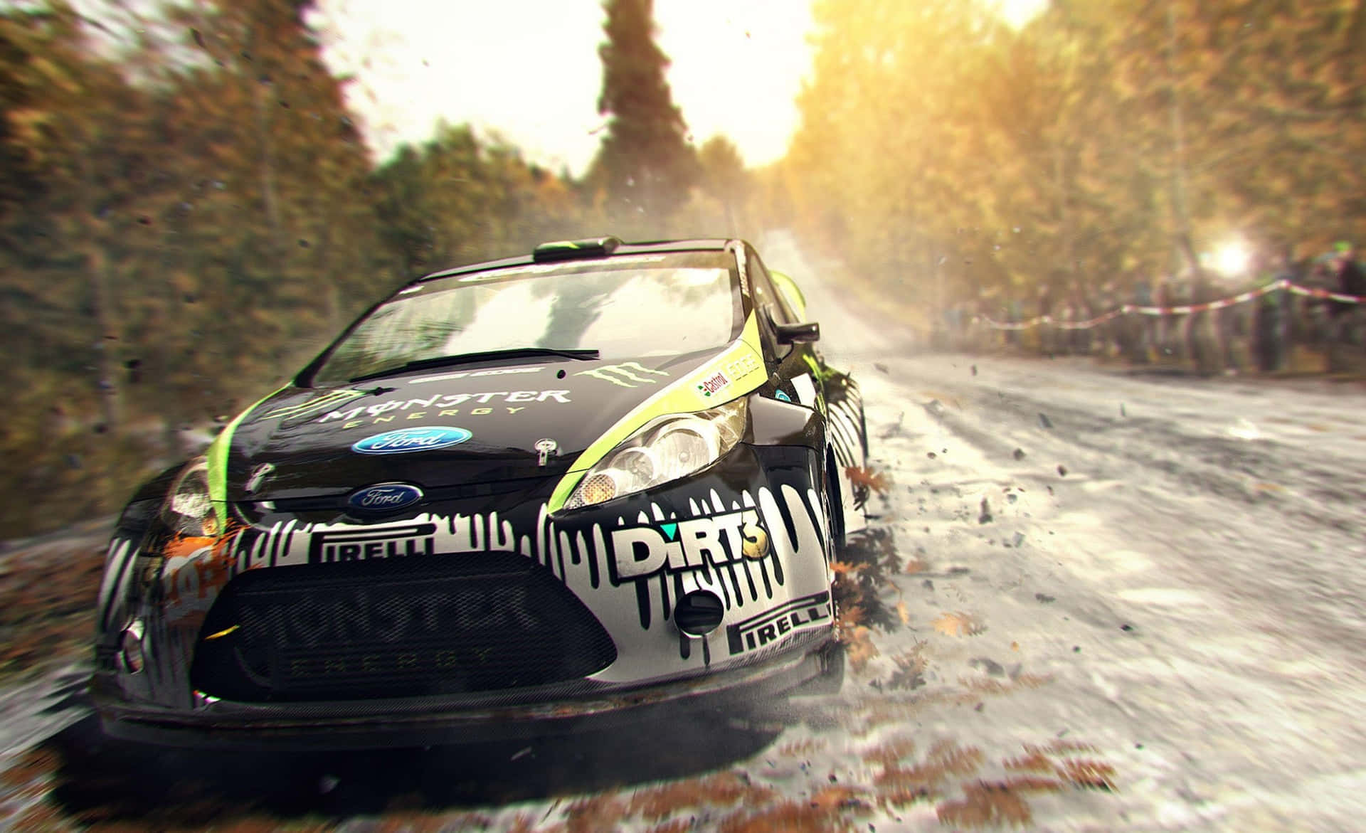 Download Rally Car Speed Drift Dirt Track Wallpaper | Wallpapers.com