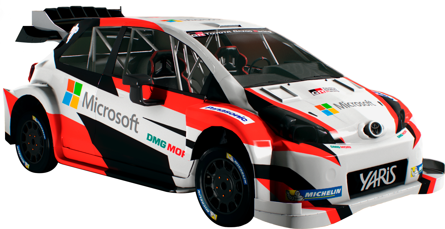 Rally Car_ Yaris_ Microsoft_ Sponsorship PNG