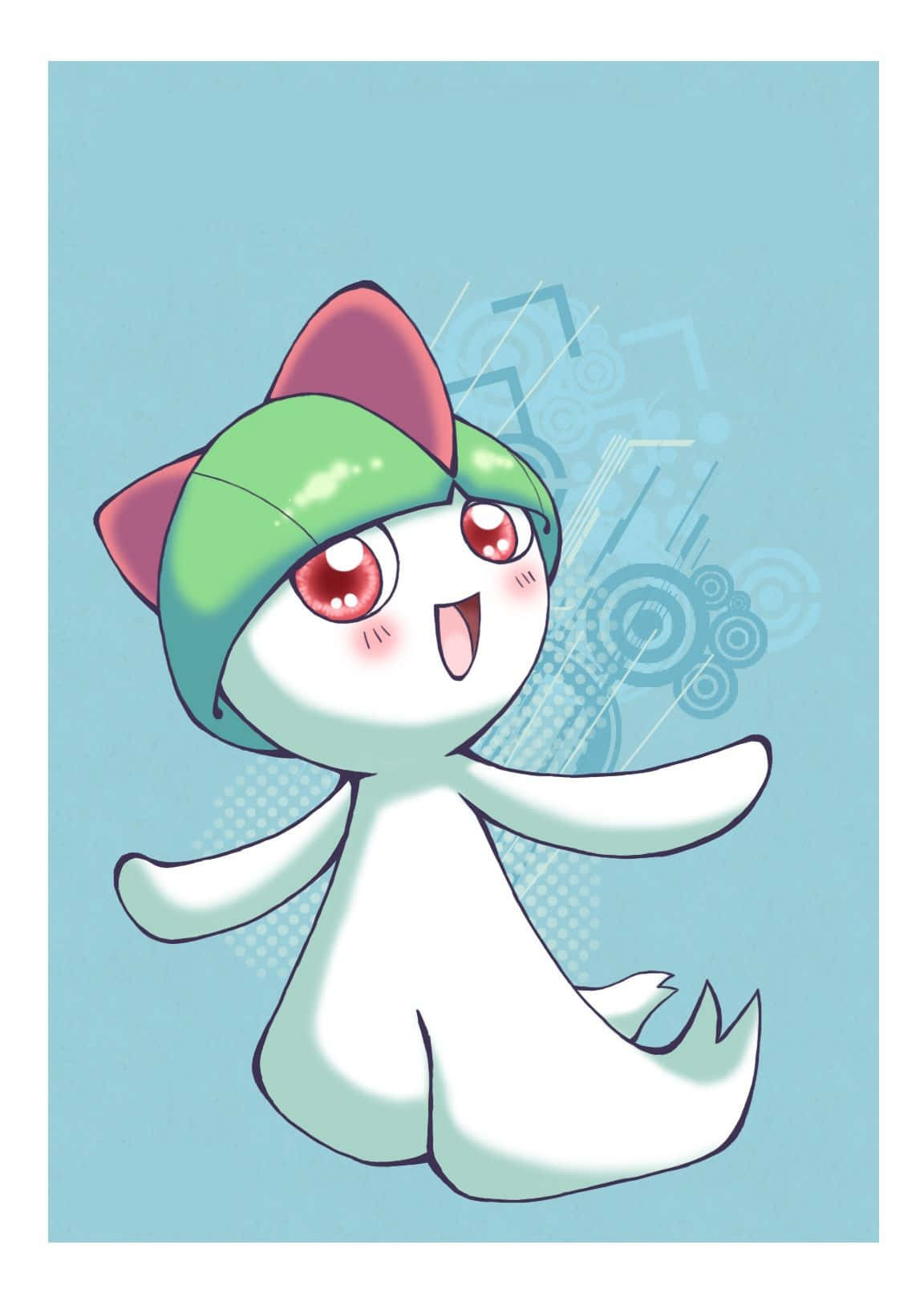 Ralts With Big Red Eyes Wallpaper