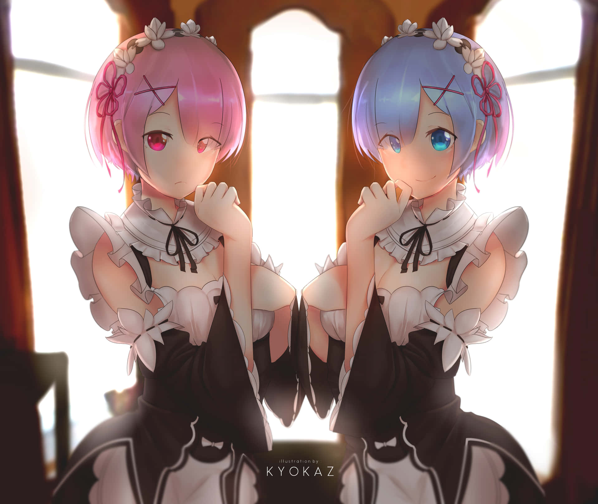 The Two Legendary Brothers, Ram and Rem Wallpaper
