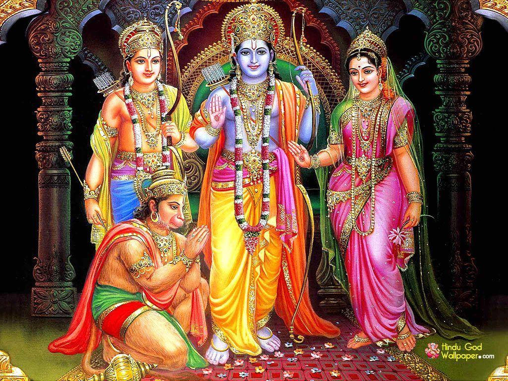 Ramdarbar-gottheiten Im Hinduismus Wallpaper