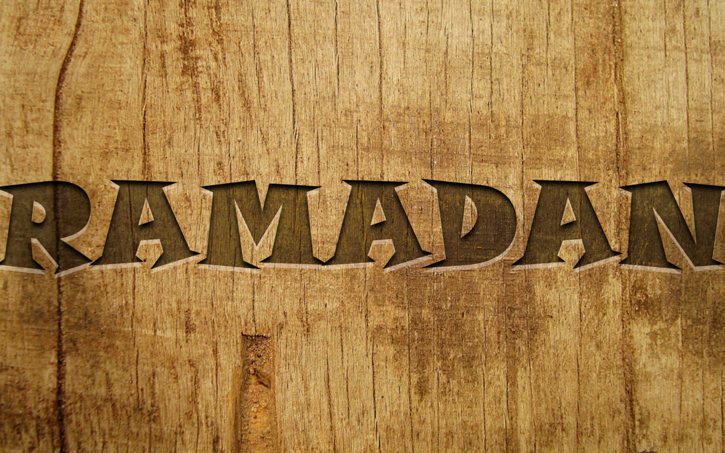 Ramadan On A Wooden Background