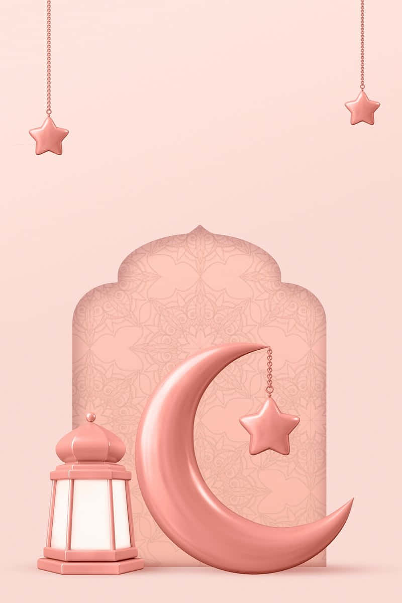 Ramadan Crescent Moonand Lantern Wallpaper