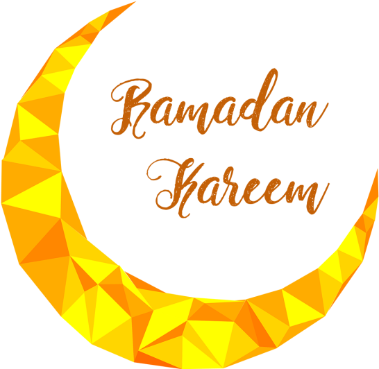 Ramadan Kareem Crescent Graphic PNG