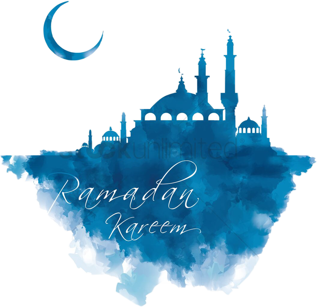 Ramadan Kareem Mosqueand Crescent PNG