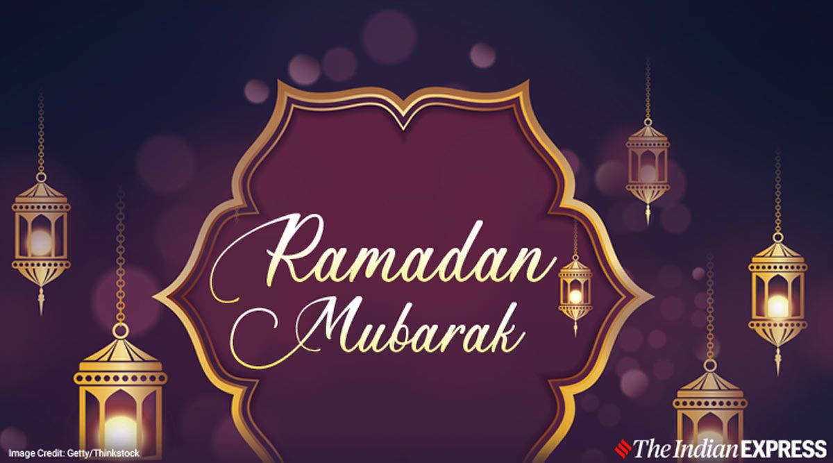 Ramadan Mubarak Lilla Blomstret Tapet Wallpaper
