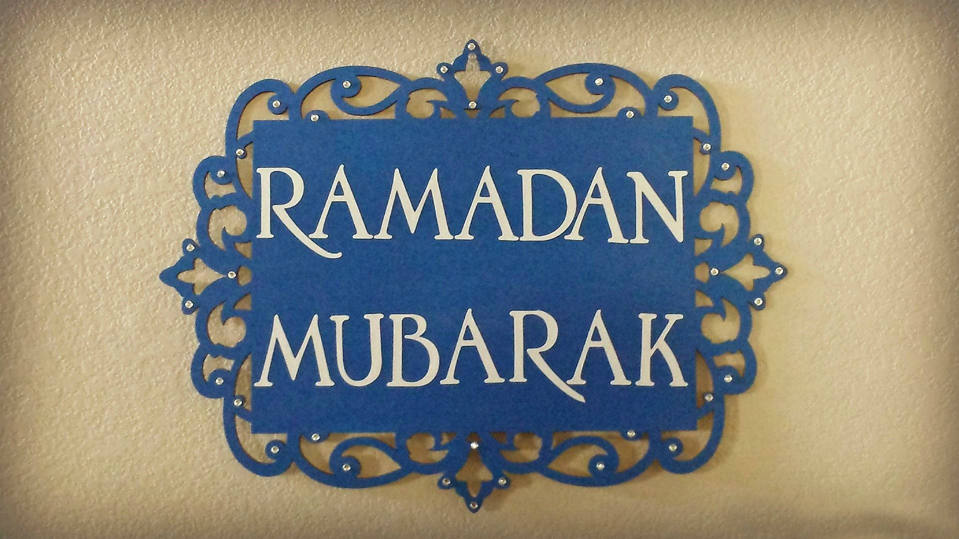 Ramadan Mubarak dørplade Wallpaper