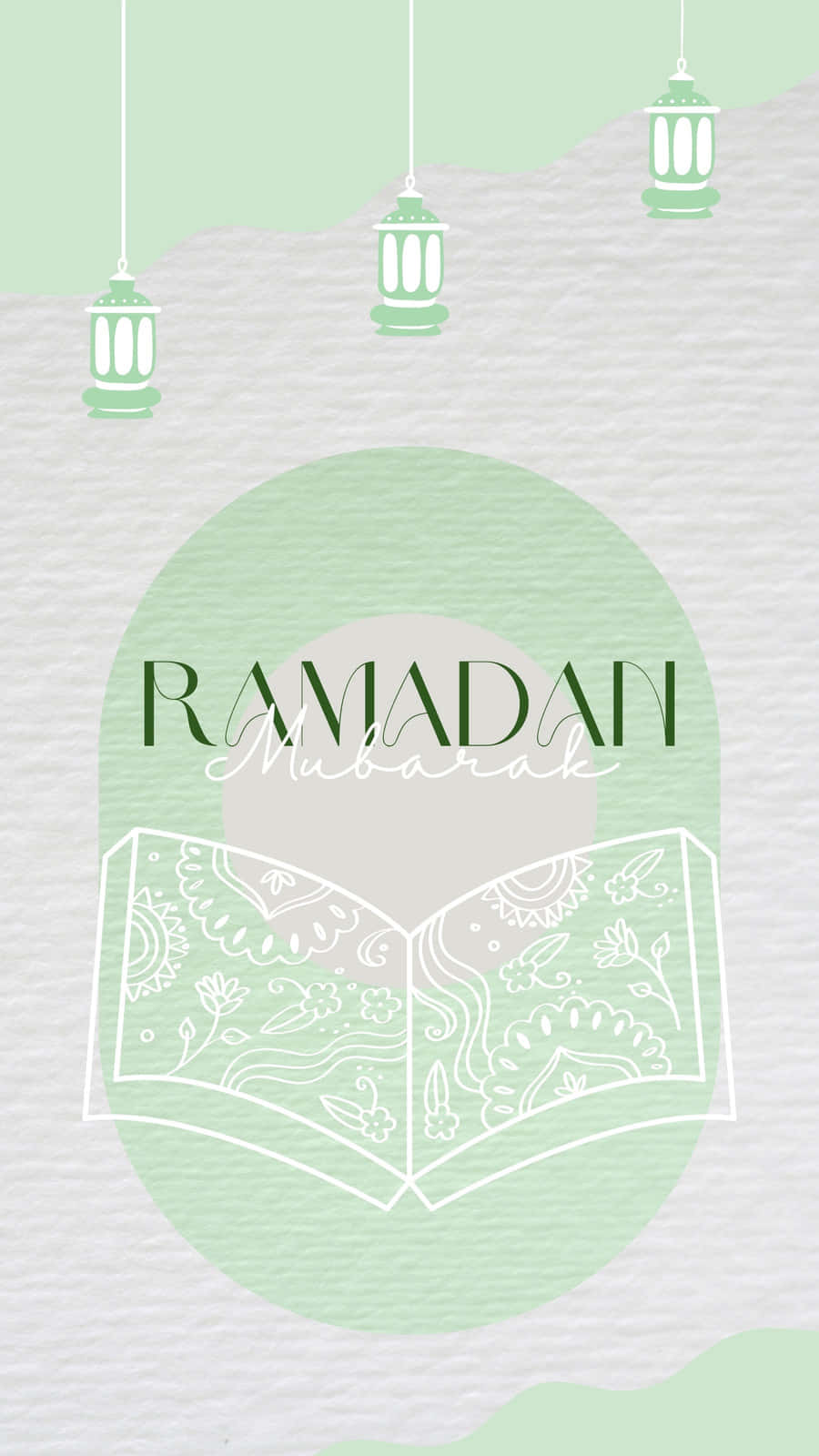 Ramadan Mubarak Greeting Card Wallpaper