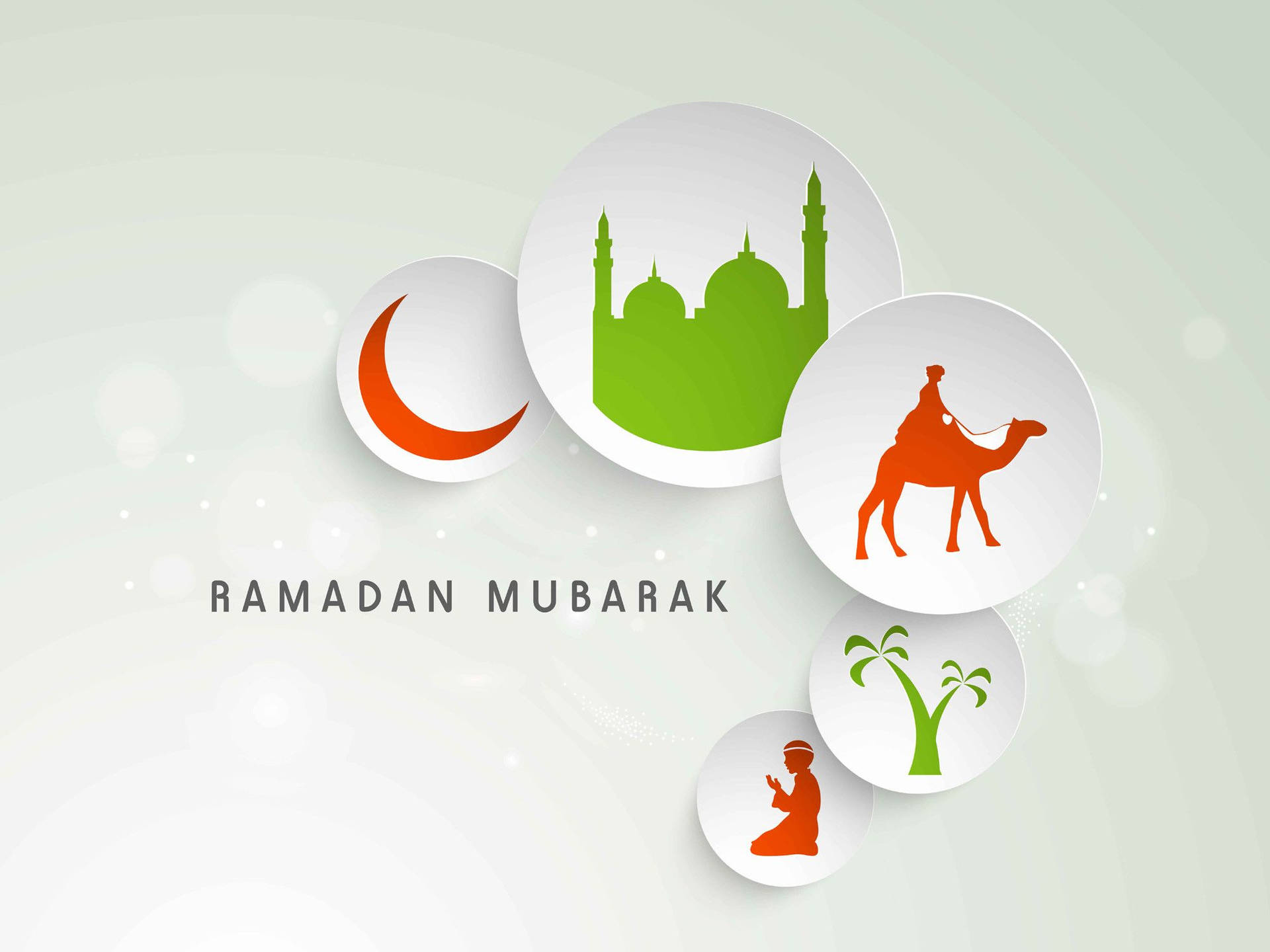 Ramadánmubarak En Blanco Fondo de pantalla