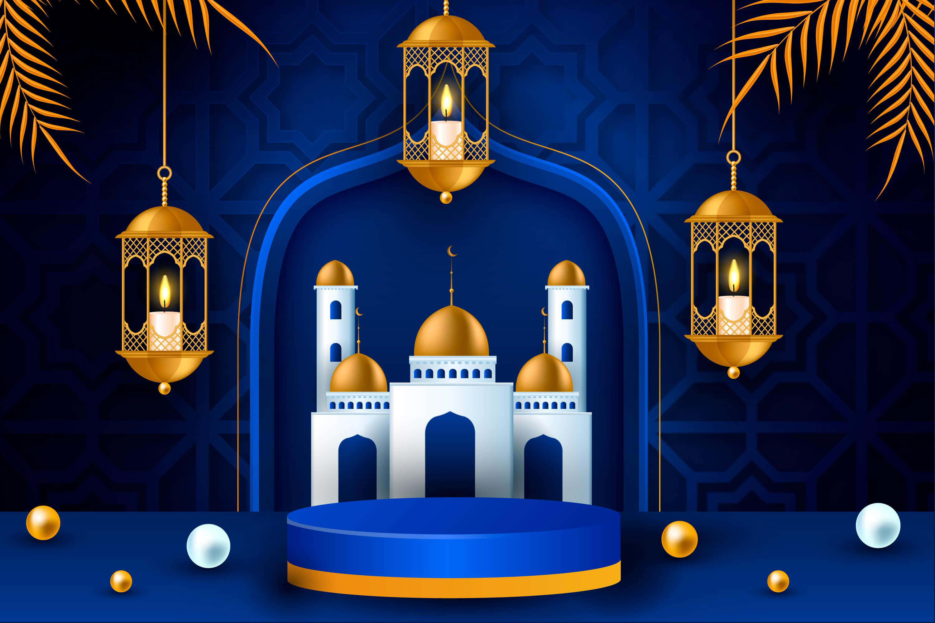 Bildeines Icons Vom Ramadantempel.