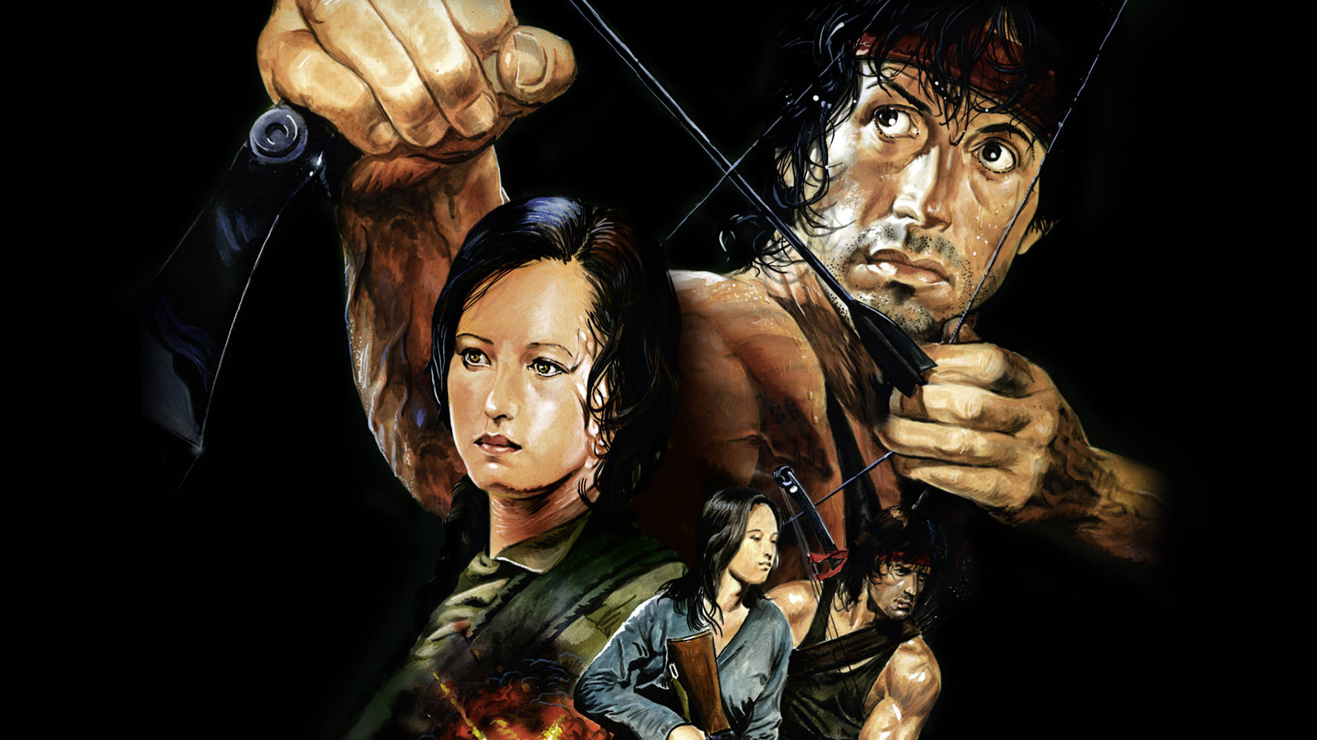 Rambo And Co Art Wallpaper