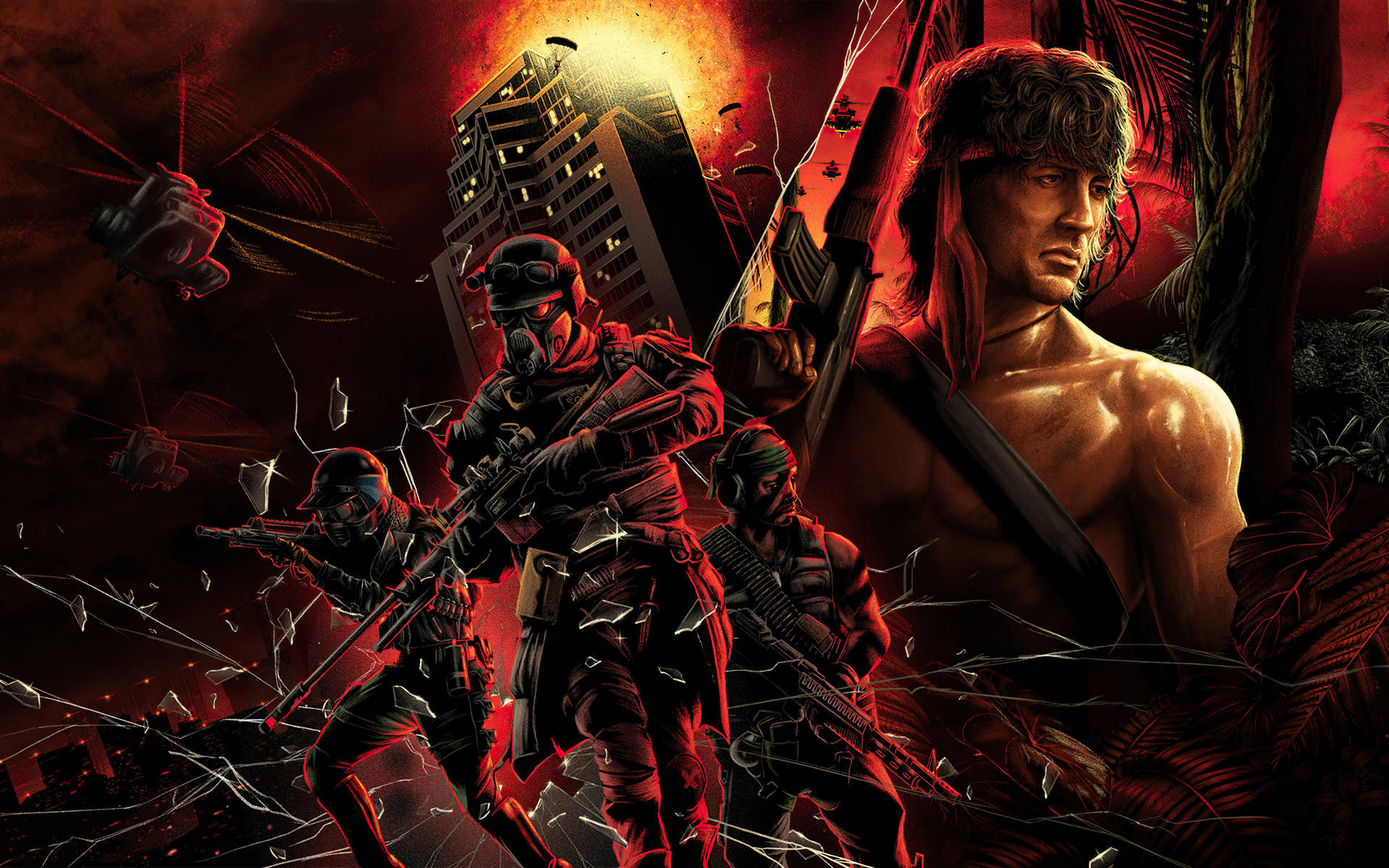 Rambo Call Of Duty Art Wallpaper