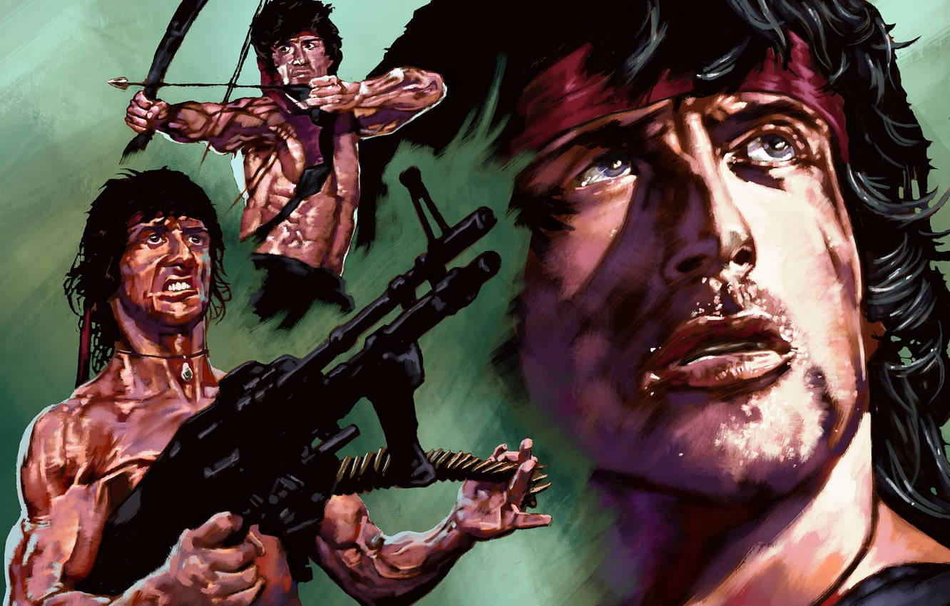 Rambo: Last Blood Part Ii Collage Wallpaper