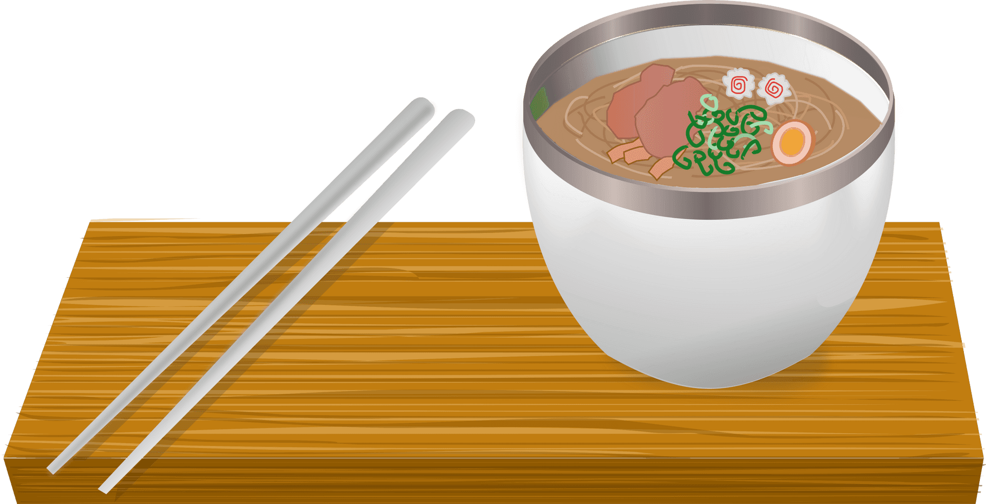 Ramen Bowl With Chopsticks PNG