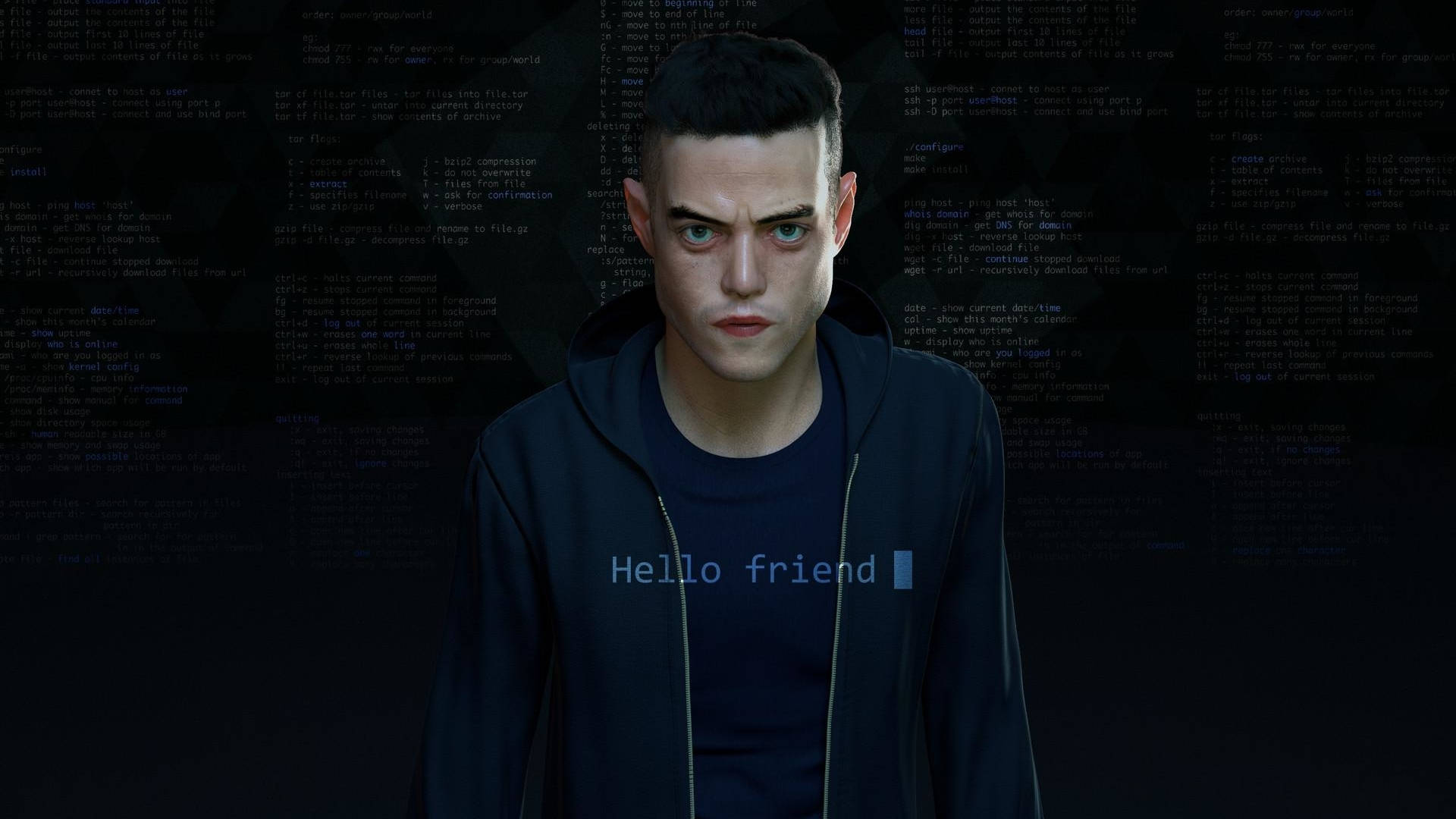 Rami Malek Being A Computer Hacker