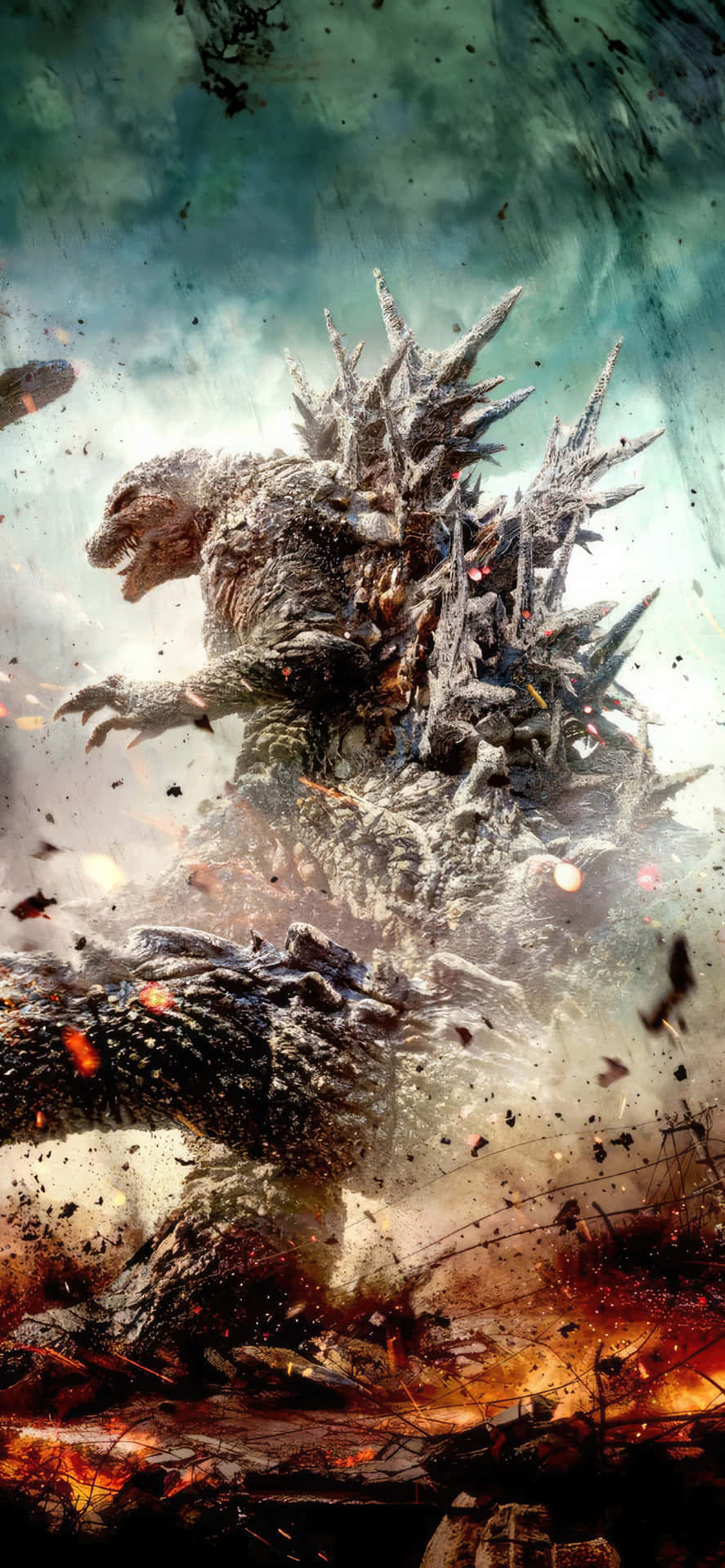 Rampaging Godzilla Artwork Wallpaper
