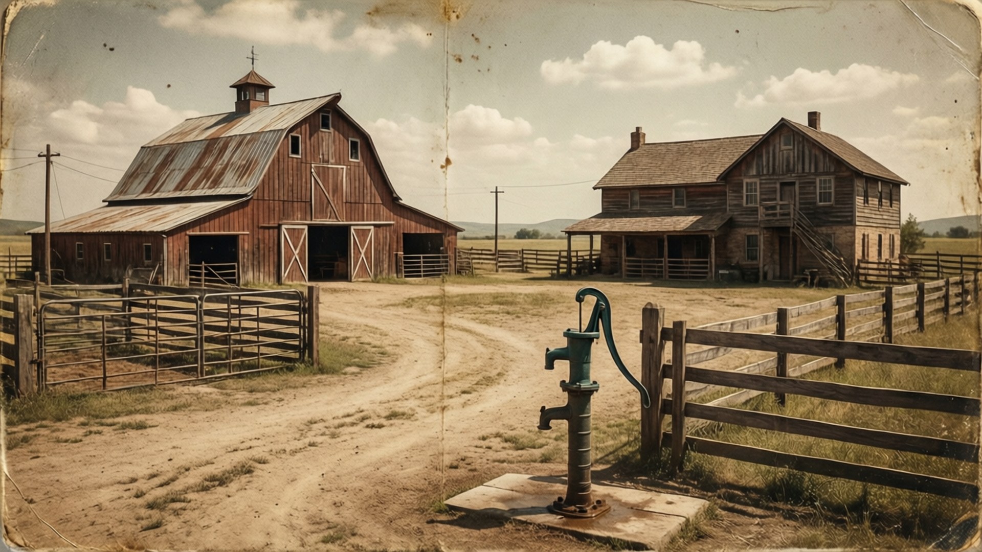 Ranch Yard Wallpaper