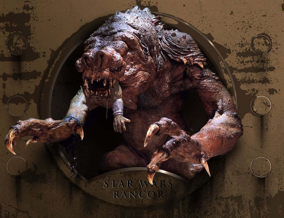 The Rancor, a fearsome predator from Star Wars Wallpaper