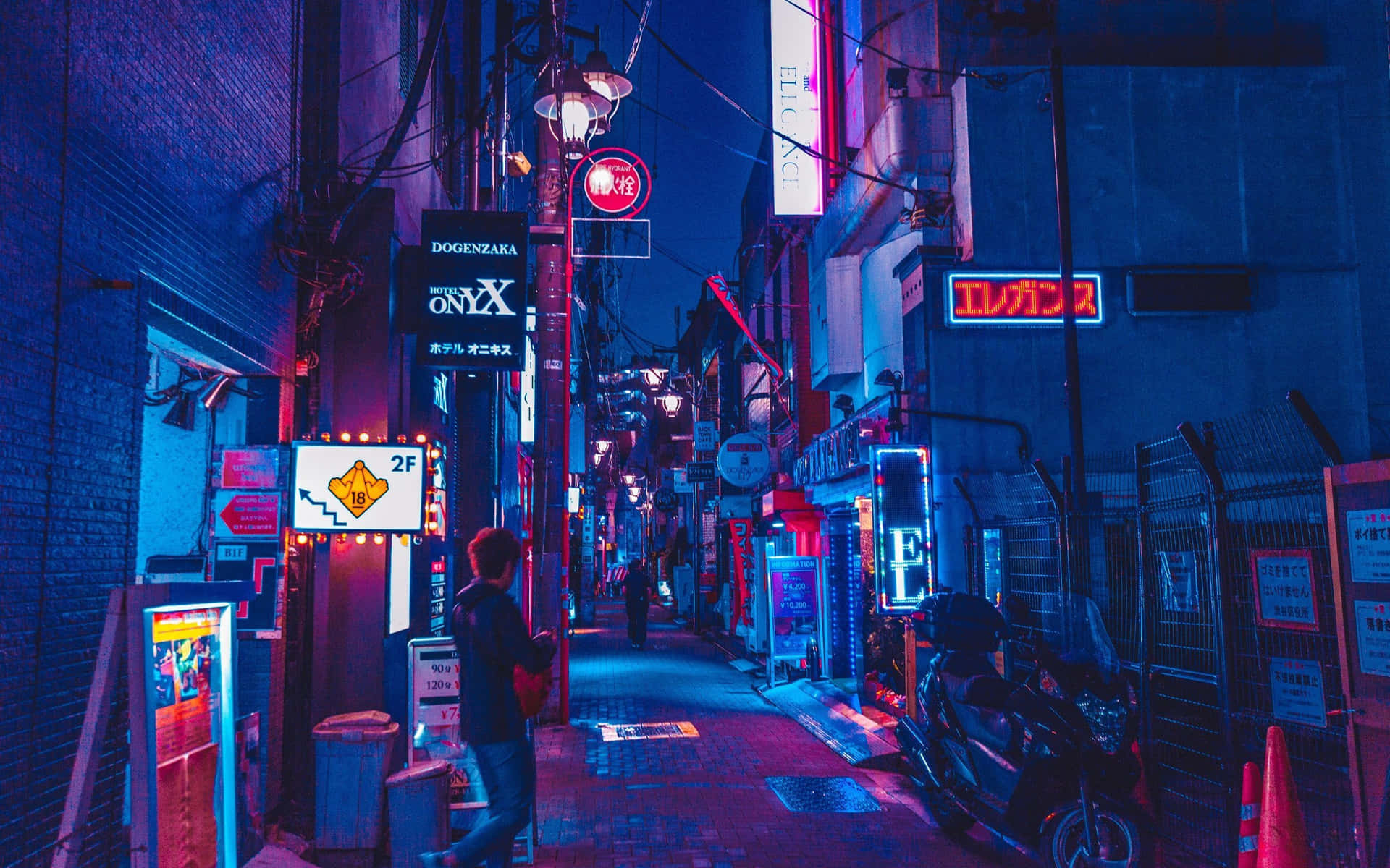 Random Person In An Alley In Japan Picture