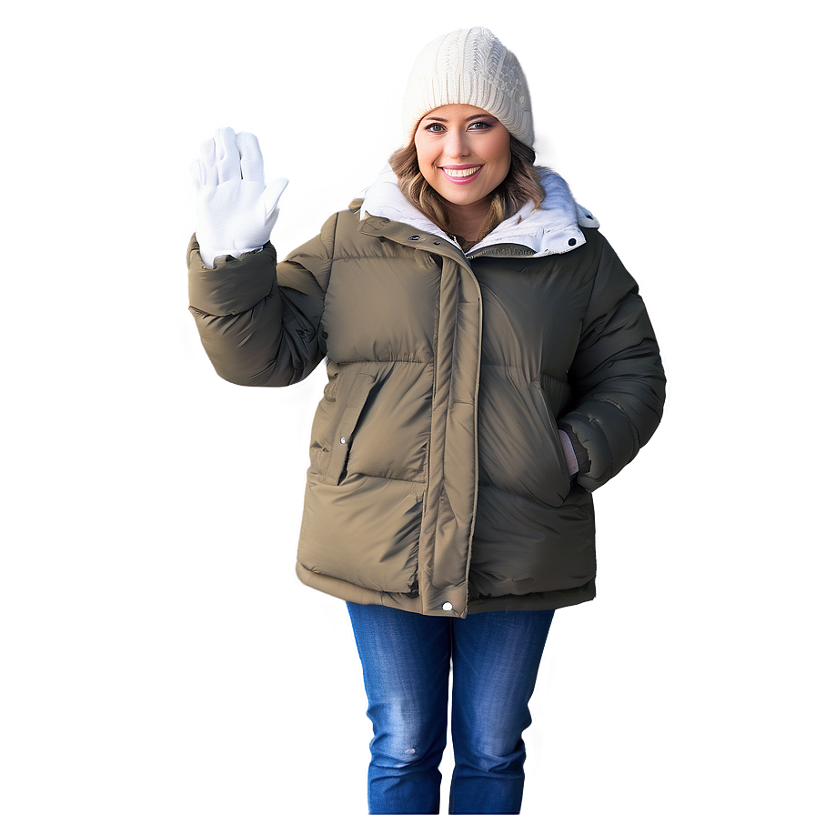 Random Person In Winter Coat Png 3 PNG