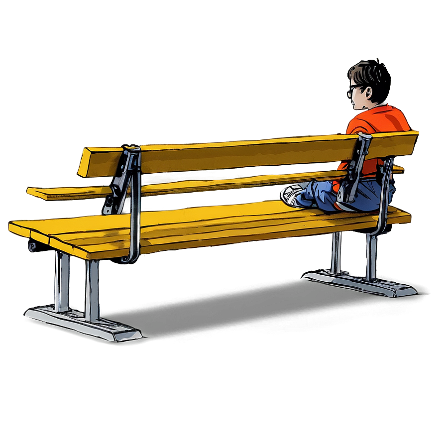 Random Person Sitting On Bench Png Kle PNG