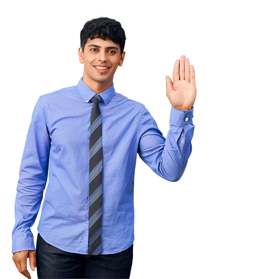 Random Person Waving Hand Png 06252024 PNG